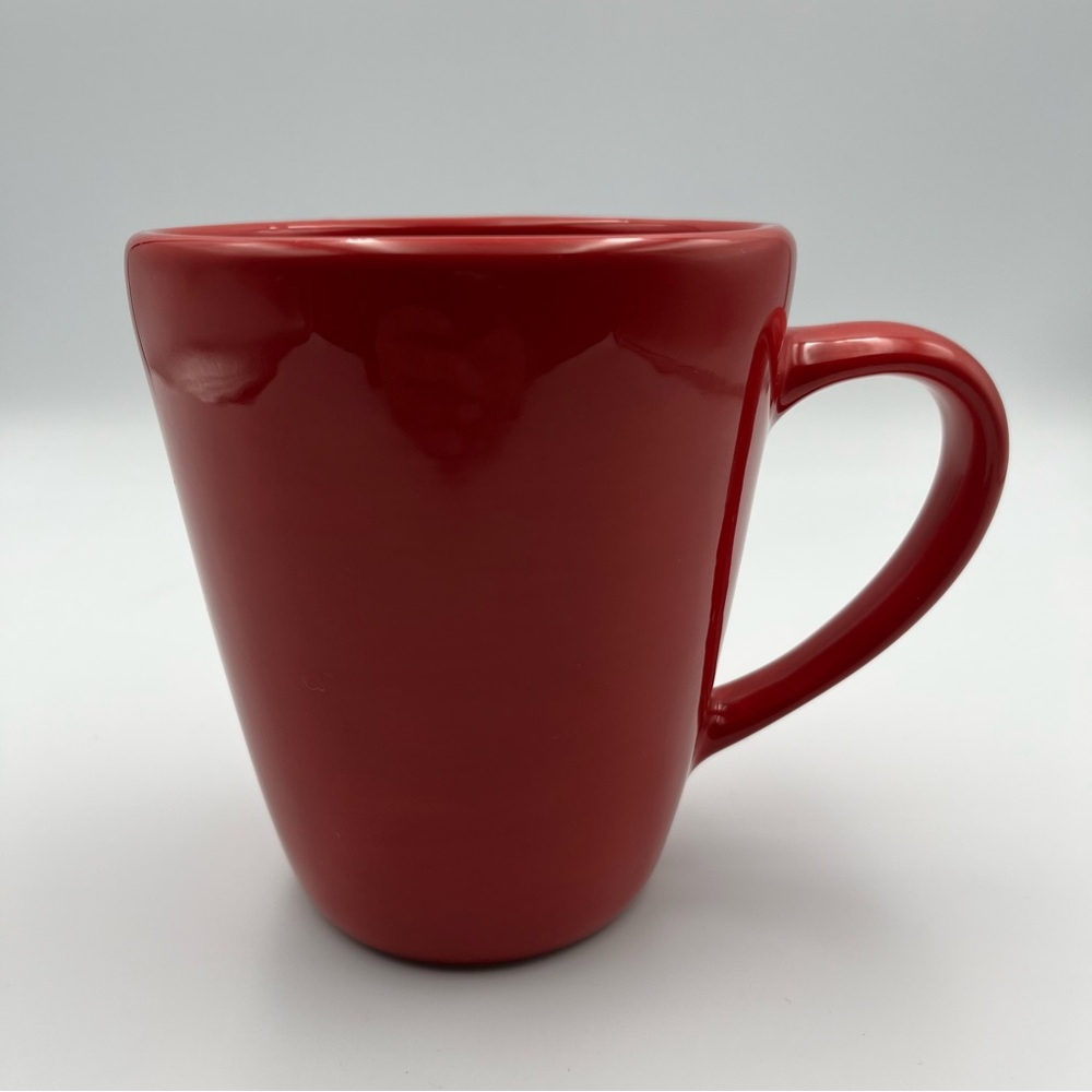 Pottery Barn Vibrant Red Mug